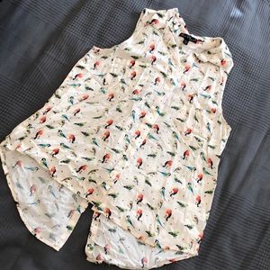 Cute birdie button up